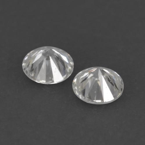 0.04캐럿 천연 따뜻한 화이트 다이아몬드 보석, 라운드 컷, 1.74 mm, VVS-VS