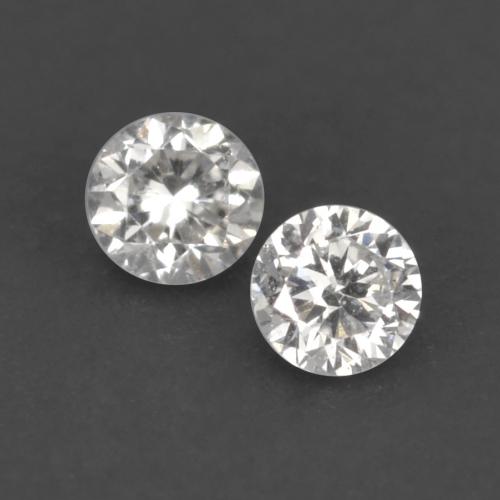 0.03캐럿 천연 따뜻한 화이트 다이아몬드 보석, 라운드 컷, 1.67 mm, VVS-VS