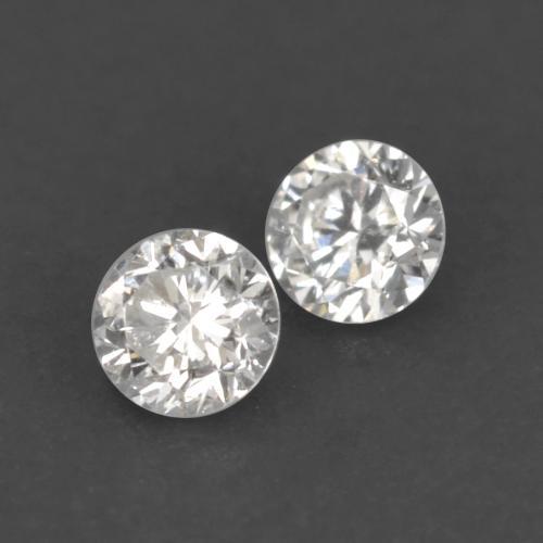 0.03캐럿 천연 따뜻한 화이트 다이아몬드 보석, 라운드 컷, 1.67 mm, VVS-VS