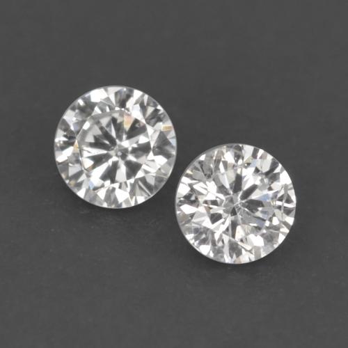 0.04캐럿 천연 따뜻한 화이트 다이아몬드 보석, 라운드 컷, 1.74 mm, VVS-VS