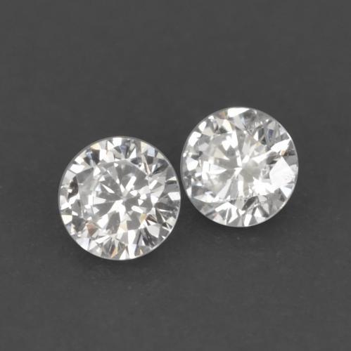 0.04캐럿 천연 따뜻한 화이트 다이아몬드 보석, 라운드 컷, 1.74 mm, VVS-VS