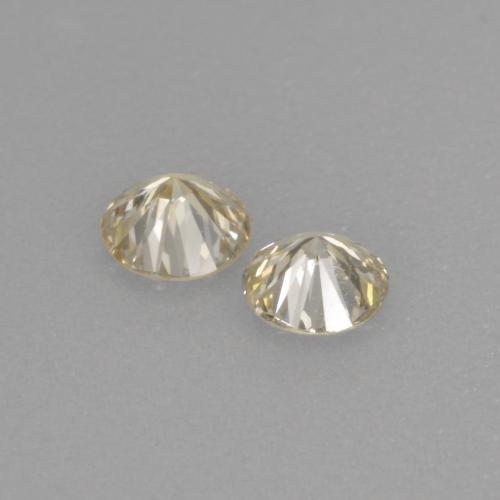 0.21캐럿 천연 샴페인 다이아몬드 보석, 라운드 컷, 3.03 mm, VVS-VS