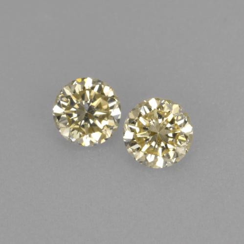 0.27캐럿 천연 샴페인 다이아몬드 보석, 라운드 컷, 3.26 mm, VVS-VS