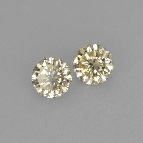 0.27캐럿 천연 샴페인 다이아몬드 보석, 라운드 컷, 3.26 mm, VVS-VS