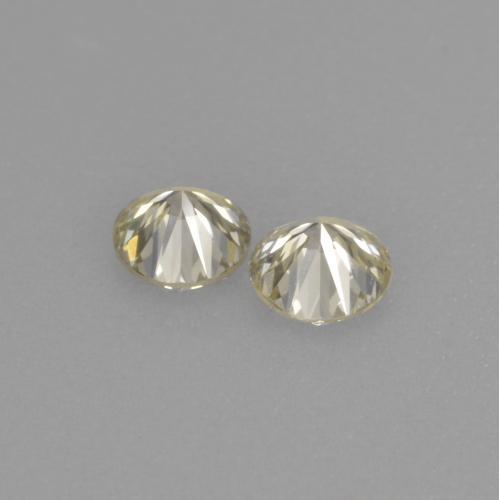 0.27캐럿 천연 샴페인 다이아몬드 보석, 라운드 컷, 3.26 mm, VVS-VS