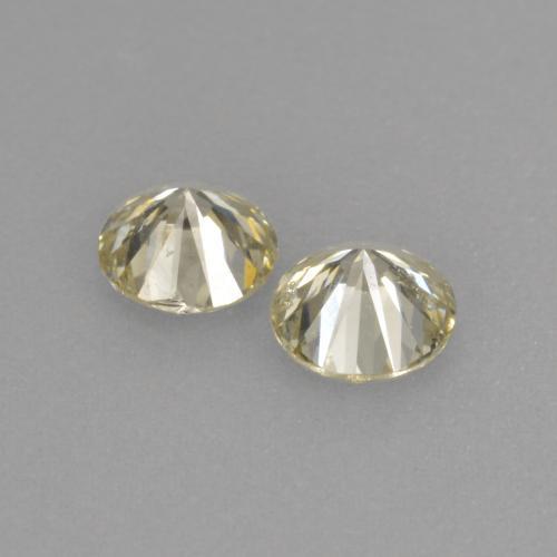 0.41캐럿 천연 샴페인 다이아몬드 보석, 라운드 컷, 3.68 mm, VS