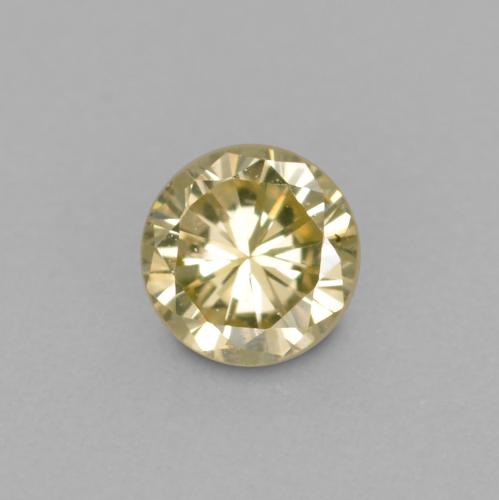 0.11캐럿 천연 샴페인 다이아몬드, 라운드 컷, 3.07 mm, VVS-VS