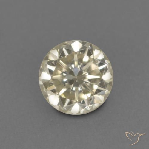 0.14ct 자연스러운 샴페인 다이아몬드, 둥근, VVS-VS