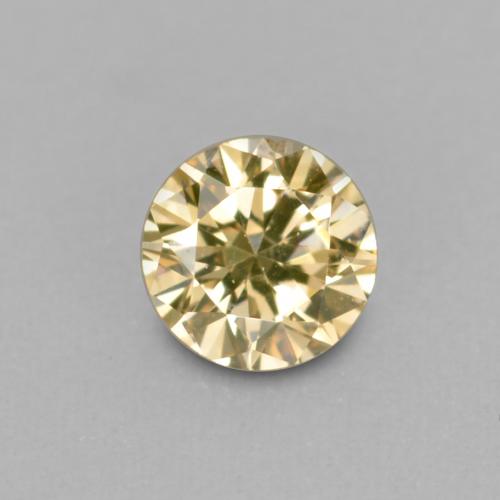 0.10캐럿 천연 샴페인 다이아몬드, 라운드 컷, 3.04 mm, VVS-VS
