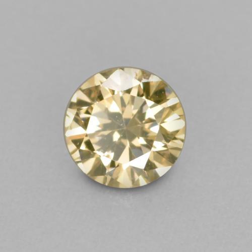 0.10캐럿 천연 샴페인 다이아몬드, 라운드 컷, 3.04 mm, VVS-VS