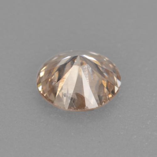 0.20캐럿 천연 매우 연한 골든 다이아몬드, 라운드 컷, 3.77 mm, VS-SI