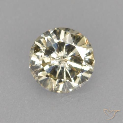 0.20ct 자연스러운 샴페인 다이아몬드, 둥근, VS-SI