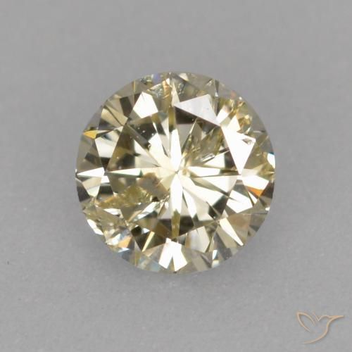 0.25ct 자연스러운 샴페인 다이아몬드, 둥근, VS-SI
