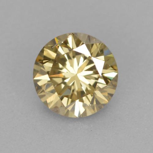 0.31캐럿 천연 샴페인 다이아몬드, 라운드 컷, 4.26 mm, VS