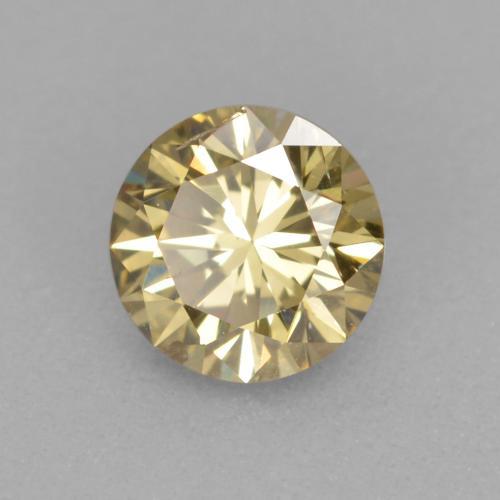 0.31캐럿 천연 샴페인 다이아몬드, 라운드 컷, 4.26 mm, VS