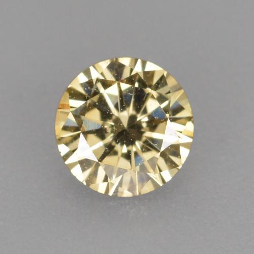 0.21캐럿 천연 코냑 다이아몬드, 라운드 컷, 3.86 mm, VVS-VS