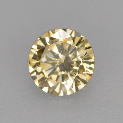 0.21캐럿 천연 코냑 다이아몬드, 라운드 컷, 3.86 mm, VVS-VS