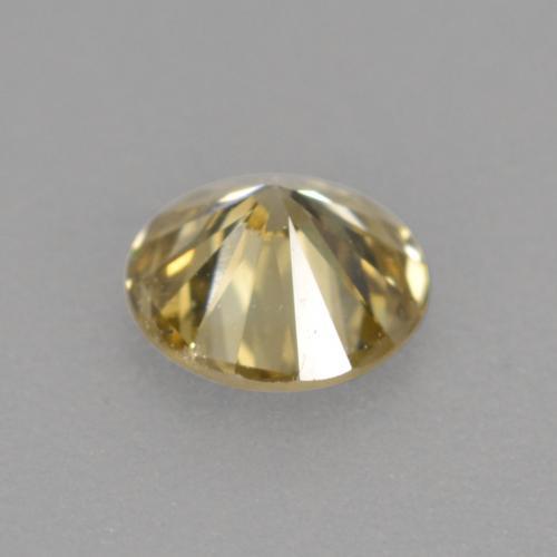 0.21캐럿 천연 코냑 다이아몬드, 라운드 컷, 3.86 mm, VVS-VS