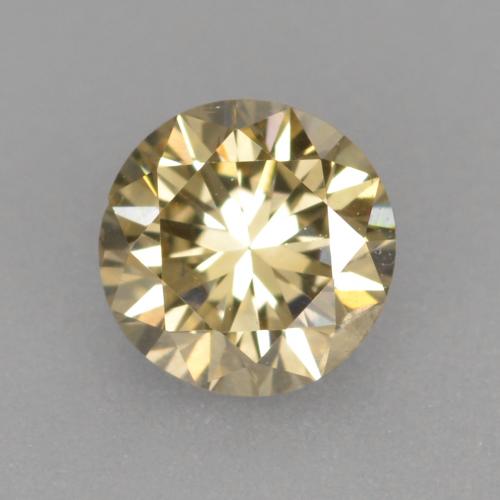 0.30캐럿 천연 코냑 다이아몬드, 라운드 컷, 4.20 mm, VVS-VS