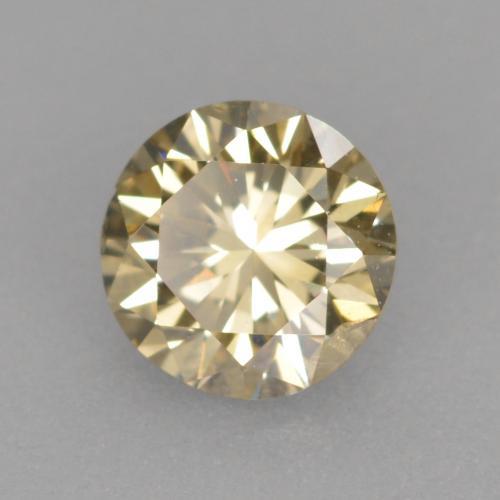 0.30캐럿 천연 코냑 다이아몬드, 라운드 컷, 4.20 mm, VVS-VS