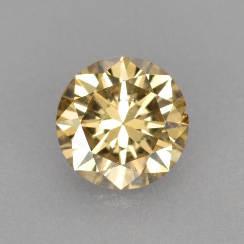 0.22캐럿 천연 샴페인 다이아몬드, 라운드 컷, 3.87 mm, VS-SI