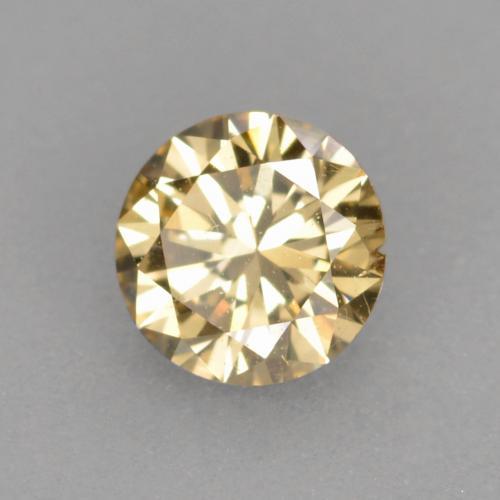 0.22캐럿 천연 샴페인 다이아몬드, 라운드 컷, 3.87 mm, VS-SI