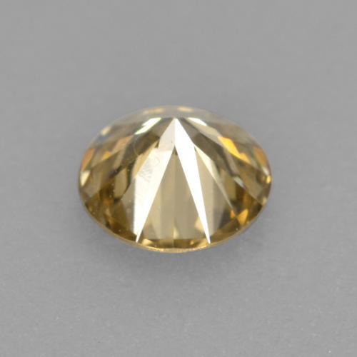 0.22캐럿 천연 샴페인 다이아몬드, 라운드 컷, 3.87 mm, VS-SI