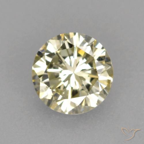 0.25ct 자연스러운 샴페인 다이아몬드, 둥근, VVS-VS
