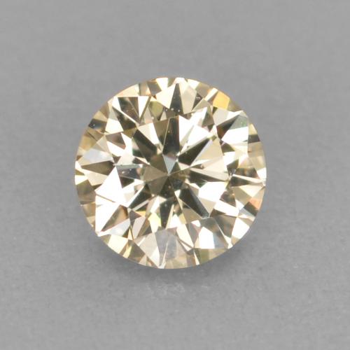 0.11캐럿 천연 샴페인 다이아몬드, 라운드 컷, 3.14 mm, VVS-VS