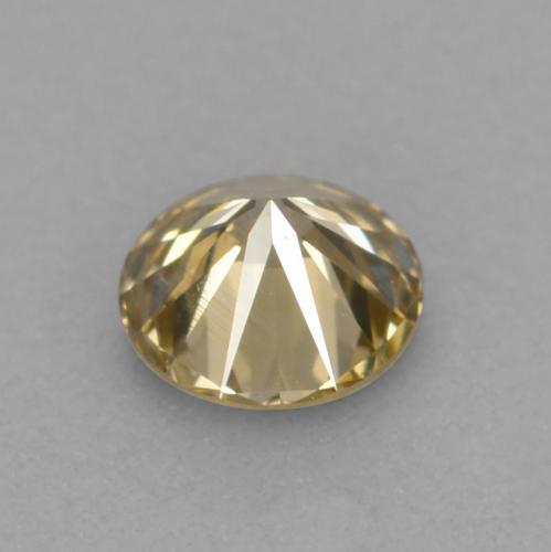 0.12캐럿 천연 코냑 다이아몬드, 라운드 컷, 3.19 mm, VVS-VS