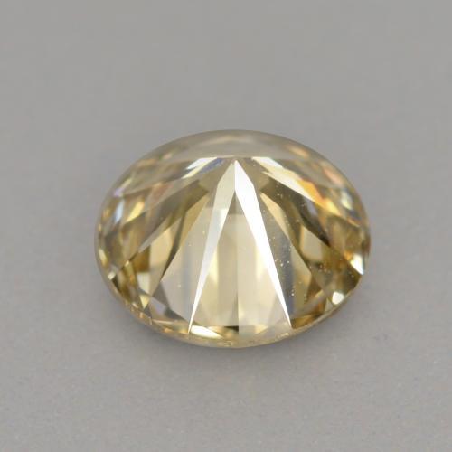 0.40캐럿 천연 골든 브라운 다이아몬드, 라운드 컷, 4.76 mm, VVS-VS
