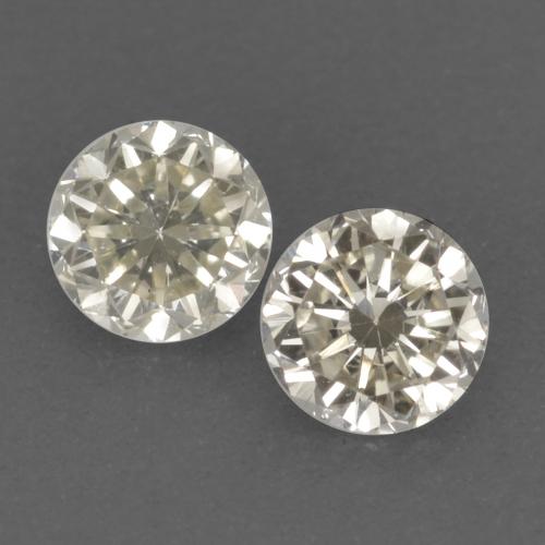 0.24캐럿 천연 따뜻한 화이트 다이아몬드 보석, 라운드 컷, 3.08 mm, VVS-VS