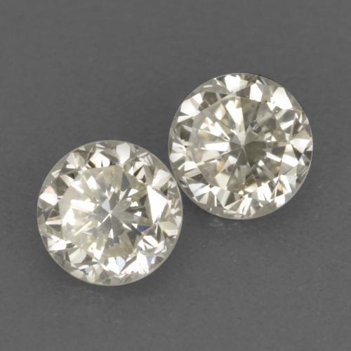 0.24캐럿 천연 따뜻한 화이트 다이아몬드 보석, 라운드 컷, 3.08 mm, VVS-VS
