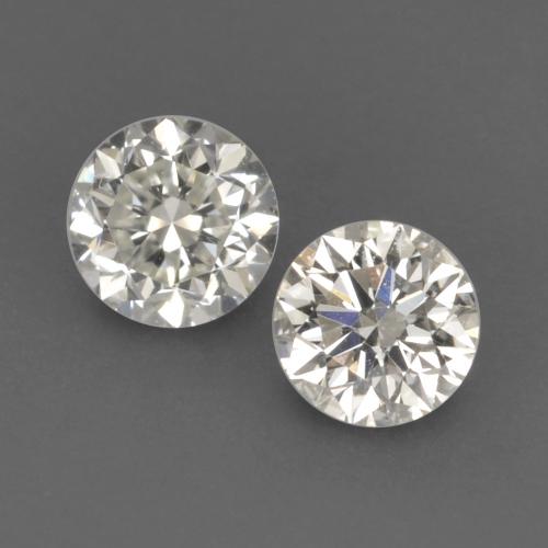 0.19캐럿 천연 따뜻한 화이트 다이아몬드 보석, 라운드 컷, 2.90 mm, VVS-VS