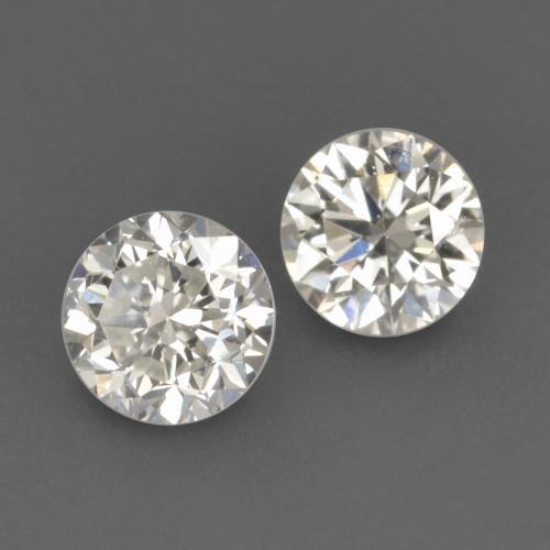0.19캐럿 천연 따뜻한 화이트 다이아몬드 보석, 라운드 컷, 2.90 mm, VVS-VS