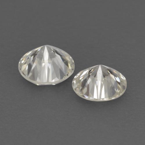 0.19캐럿 천연 따뜻한 화이트 다이아몬드 보석, 라운드 컷, 2.90 mm, VVS-VS