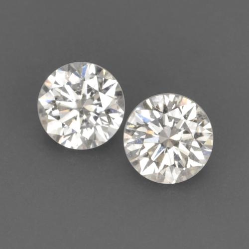 0.13캐럿 천연 따뜻한 화이트 다이아몬드 보석, 라운드 컷, 2.71 mm, VVS-VS