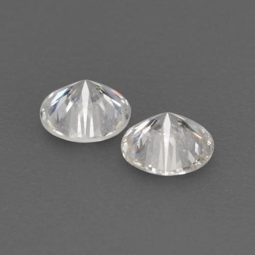 0.13캐럿 천연 따뜻한 화이트 다이아몬드 보석, 라운드 컷, 2.71 mm, VVS-VS