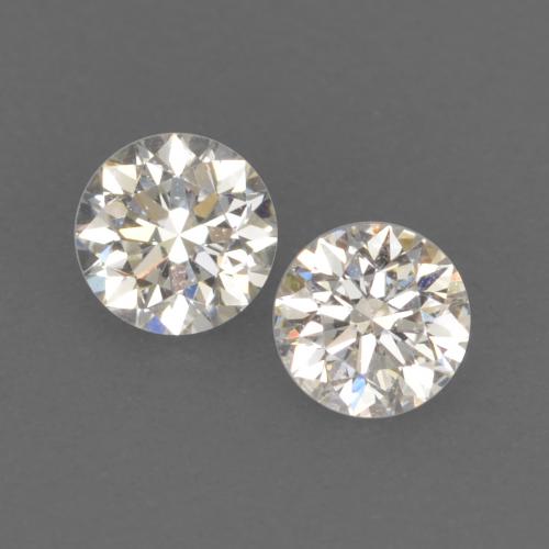 0.17캐럿 천연 따뜻한 화이트 다이아몬드 보석, 라운드 컷, 2.78 mm, VVS-VS