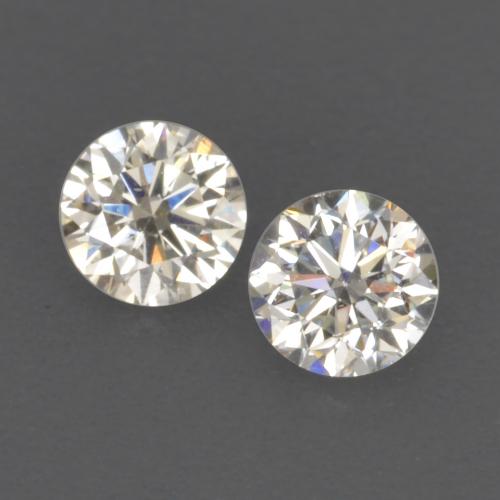 0.17캐럿 천연 따뜻한 화이트 다이아몬드 보석, 라운드 컷, 2.76 mm, VVS-VS