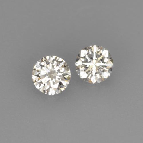 0.14캐럿 천연 따뜻한 화이트 다이아몬드 보석, 라운드 컷, 2.67 mm, VVS-VS