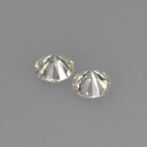 0.14캐럿 천연 따뜻한 화이트 다이아몬드 보석, 라운드 컷, 2.67 mm, VVS-VS