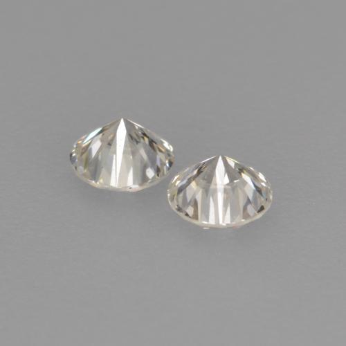 0.22캐럿 천연 따뜻한 화이트 다이아몬드 보석, 라운드 컷, 3.00 mm, VVS-VS