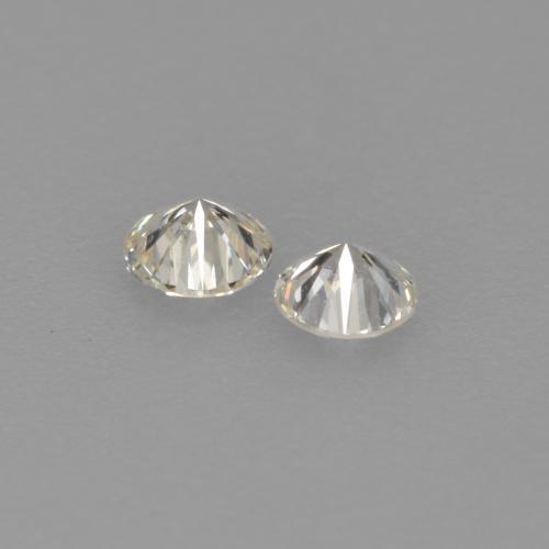0.14캐럿 천연 따뜻한 화이트 다이아몬드 보석, 라운드 컷, 2.62 mm, VVS-VS