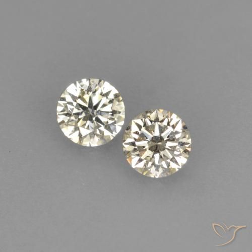 0.15캐럿 천연 L 다이아몬드 보석, 라운드 컷, 2.68 mm, VVS-VS