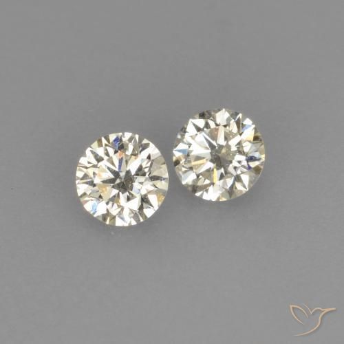 0.15캐럿 천연 L 다이아몬드 보석, 라운드 컷, 2.68 mm, VVS-VS