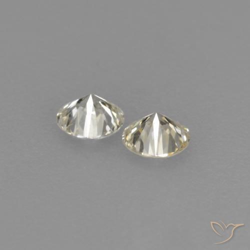 0.15캐럿 천연 L 다이아몬드 보석, 라운드 컷, 2.68 mm, VVS-VS