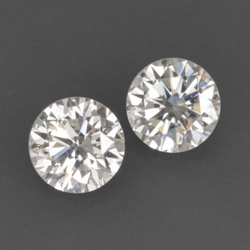 0.13캐럿 천연 따뜻한 화이트 다이아몬드 보석, 라운드 컷, 2.64 mm, VVS-VS