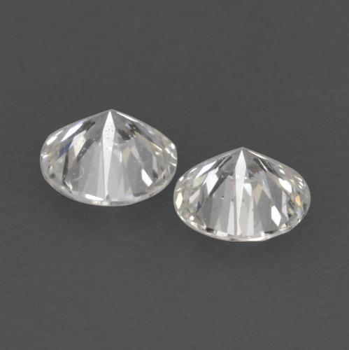0.13캐럿 천연 따뜻한 화이트 다이아몬드 보석, 라운드 컷, 2.64 mm, VVS-VS