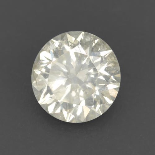 0.16캐럿 천연 따뜻한 화이트 다이아몬드, 라운드 컷, 3.34 mm, VS